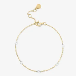 Aria - 18Ct Gold, 5 Rose Cut Diamond Bracelet^The Alkemistry Cheap