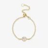 Aria - 18Ct Gold, 0.08Ct Diamond Adjustable Chain Ring^The Alkemistry Hot