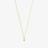 Aria - 18Ct Gold, 0.08Ct Drilled Diamond Necklace^The Alkemistry Fashion