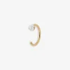 Aria - 18Ct Gold, Diamond Hoop Loop (Single)^The Alkemistry Cheap