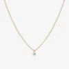 Aria - 18Ct Gold, Invisible Setting 0.08Ct Drilled Diamond Necklace^The Alkemistry Cheap