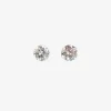Aria - 18Ct Gold, Invisible Setting 0.08Ct Drilled Diamond Earrings (Pair)^The Alkemistry Shop