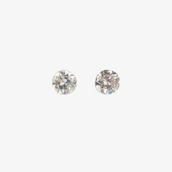 Aria - 18Ct Gold, Invisible Setting 0.08Ct Drilled Diamond Earrings (Pair)^The Alkemistry Shop