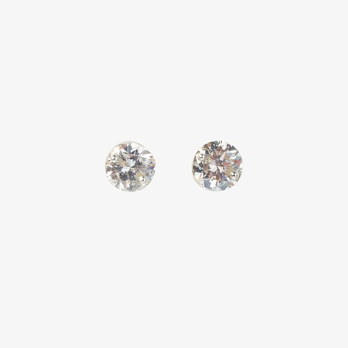 Aria - 18Ct Gold, Invisible Setting 0.08Ct Drilled Diamond Earrings (Pair)^The Alkemistry Shop
