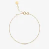 Aria - 18Ct Gold, Invisible Setting 0.08Ct Drilled Diamond Bracelet^The Alkemistry Cheap