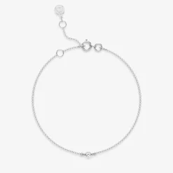 Aria - 18Ct Gold, Invisible Setting 0.08Ct Drilled Diamond Bracelet^The Alkemistry Cheap