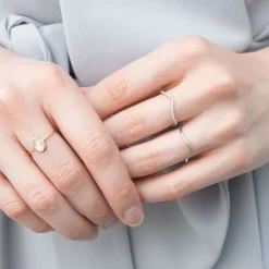Aria - 18Ct Gold, Pave Diamond Wave Eternity Ring^The Alkemistry Sale