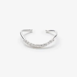 Aria - 18Ct Gold, Pave Diamond Ear Cuff (Single)^The Alkemistry Sale
