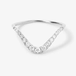 Aria - 18Ct Gold, Pave Diamond Large Wave Ring^The Alkemistry Store