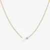 Aria - 18Ct Gold, Rose & Brilliant Cut Double Diamond Necklace^The Alkemistry Hot