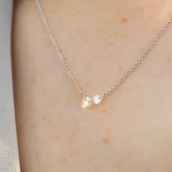 Aria - 18Ct Gold, Rose & Brilliant Cut Diamond Double Necklace^The Alkemistry Best Sale