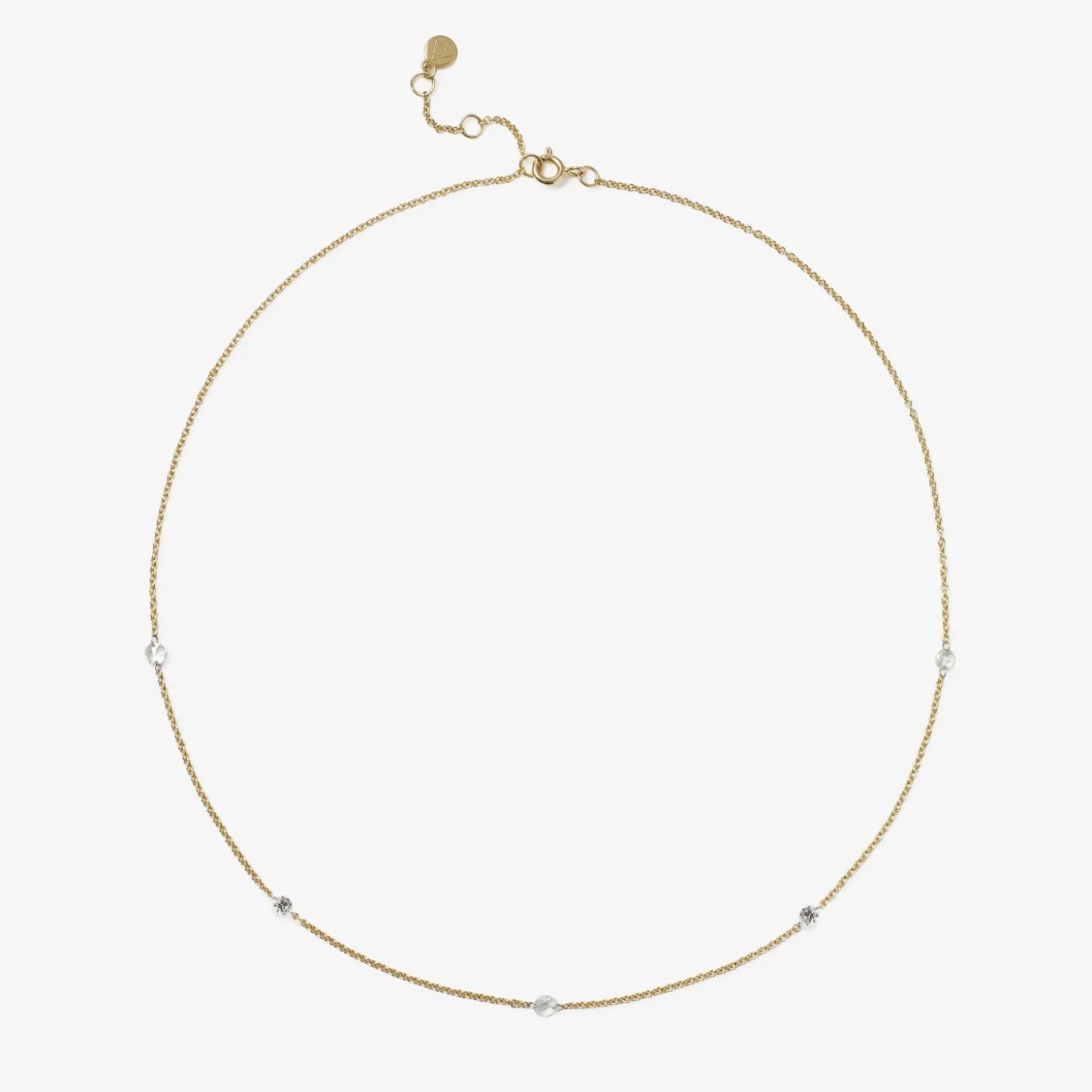 Aria - 18Ct Gold, Rose And Brilliant Cut Diamond Choker^The Alkemistry Outlet