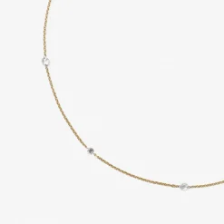Aria - 18Ct Gold, Rose And Brilliant Cut Diamond Choker^The Alkemistry Outlet