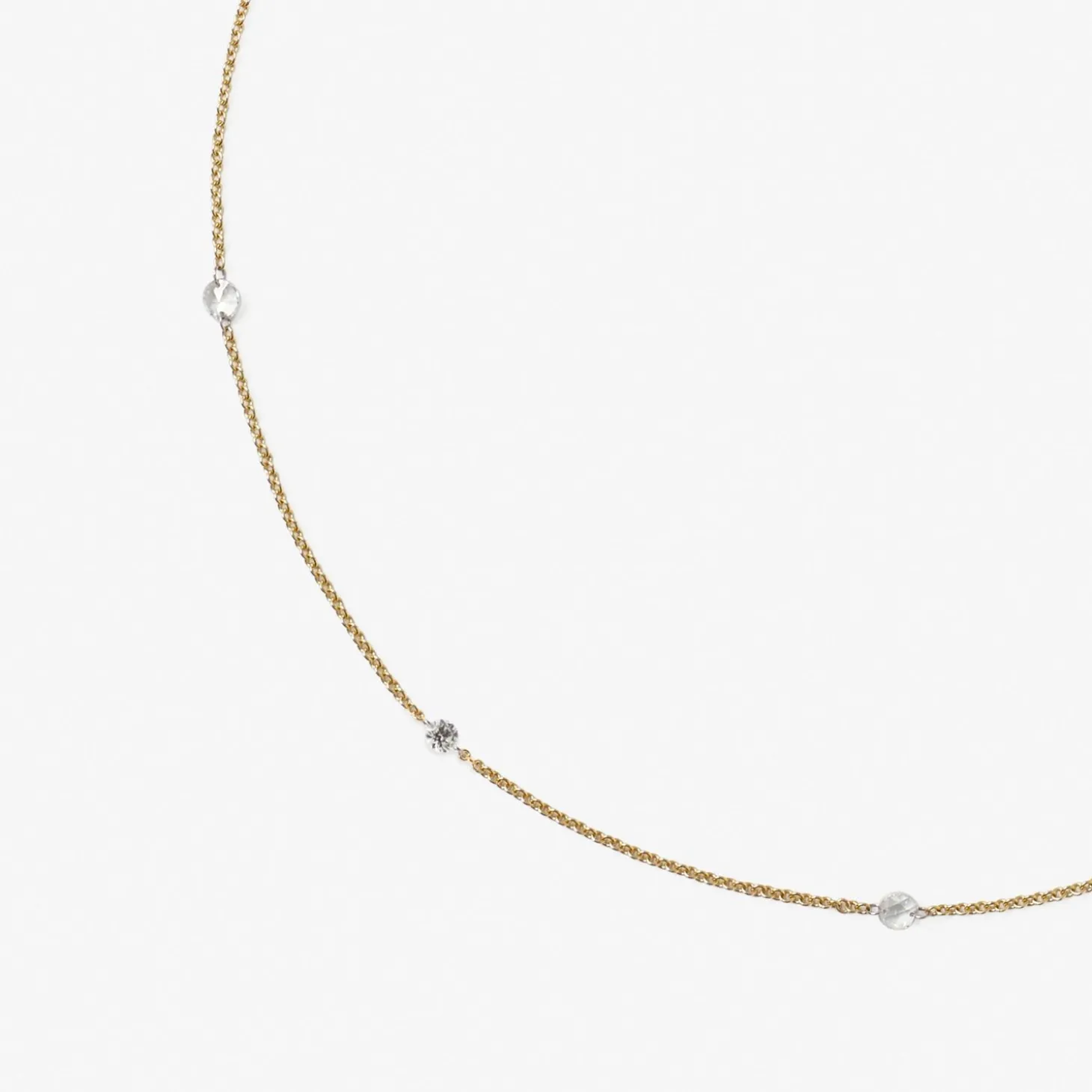 Aria - 18Ct Gold, Rose And Brilliant Cut Diamond Choker^The Alkemistry Outlet