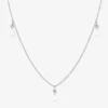 Aria - 18Ct Gold, Rose Cut & Brilliant Cut Diamond Triple Drop Necklace^The Alkemistry Flash Sale