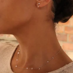 Aria - 18Ct Gold, Rose Cut Diamond Tennis Necklace^The Alkemistry Best