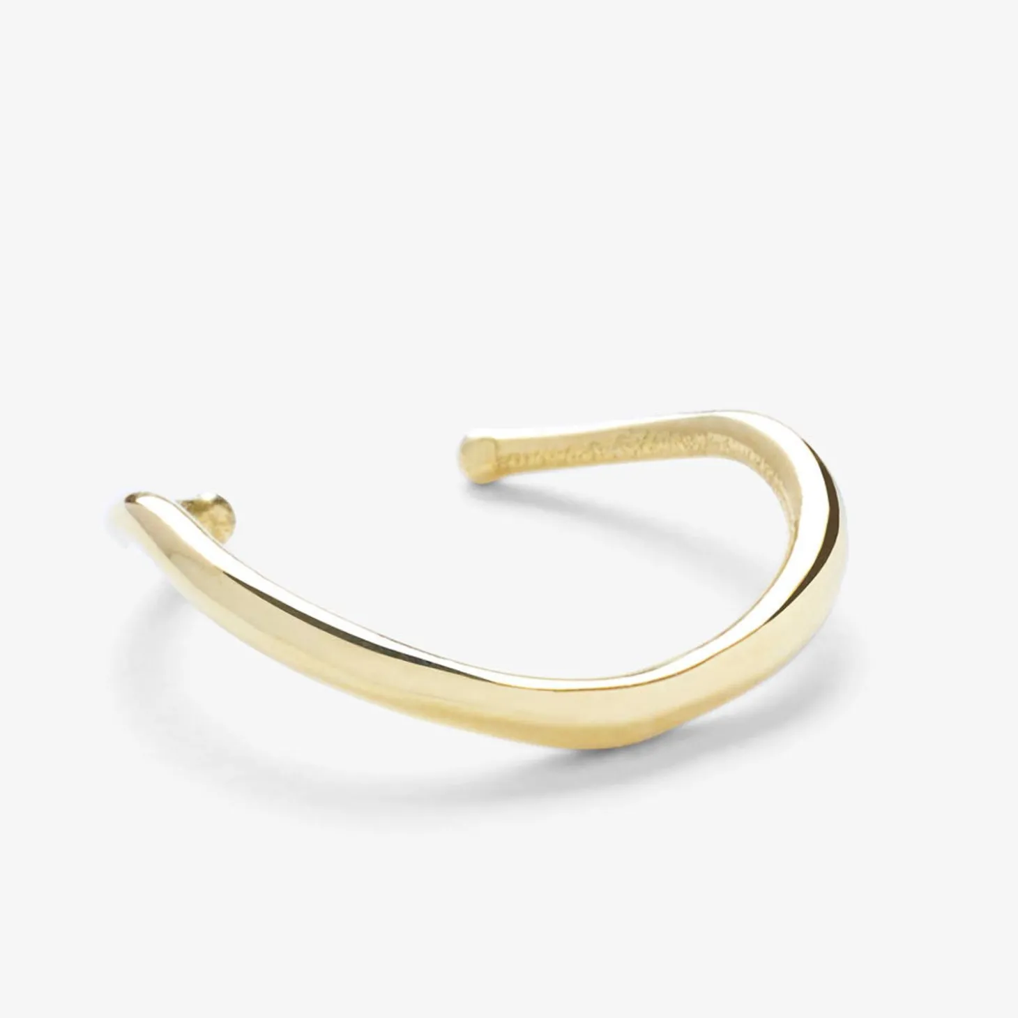 Aria - 18Ct Gold, Wave Comfort Ear Cuff^The Alkemistry New