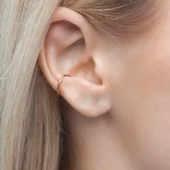 Aria - 18Ct Gold, Wave Comfort Ear Cuff^The Alkemistry New