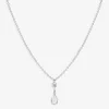 Aria- 18Ct Gold, Rose And Brilliant Cut Pear Drop Pendant Necklace^The Alkemistry Flash Sale