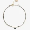 Auric - 18Ct Gold, Black & White Woven Chain Black Diamond Bracelet^The Alkemistry Best Sale