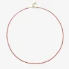 Auric - 18Ct Gold, 'Empowerment' Red Woven Chain Necklace^The Alkemistry Best Sale