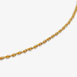 Auric - 18Ct Gold, 'Happiness' Amber Woven Chain Diamond Bracelet^The Alkemistry Discount