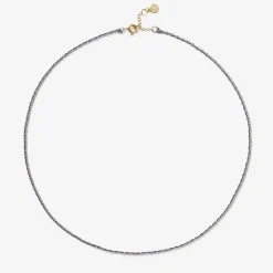 Auric - 18Ct Gold, 'Nurture' Blue & Turquoise Woven Chain Necklace^The Alkemistry Store