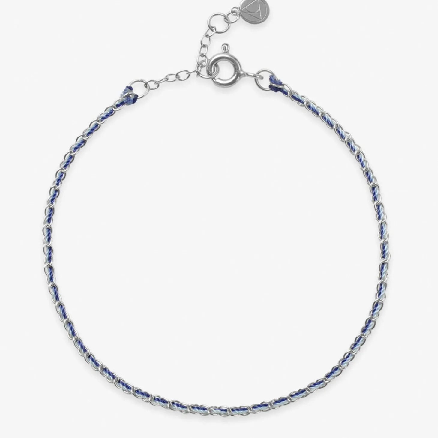 Auric - 18Ct Gold, 'Nurture Blue & Turquoise Woven Chain Bracelet^The Alkemistry Fashion