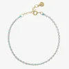 Auric - 18Ct Gold, 'Peace' Turquoise Woven Chain Bracelet^The Alkemistry Discount