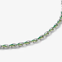 Auric - 18Ct Gold, 'Prosperity' Green & Jade Woven Chain Bracelet^The Alkemistry Hot