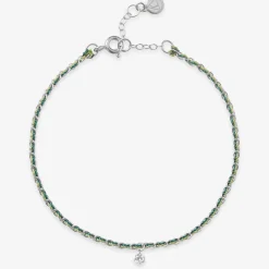 Auric - 18Ct Gold, 'Prosperity' Green & Jade Woven Chain Diamond Bracelet^The Alkemistry Online