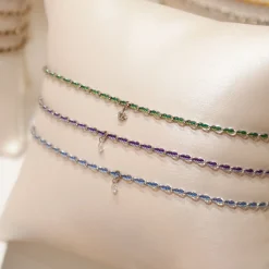Auric - 18Ct Gold, 'Prosperity' Green & Jade Woven Chain Diamond Bracelet^The Alkemistry Online