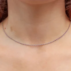 Auric - 18Ct Gold, 'Wisdom' Purple & Lilac Woven Chain Necklace^The Alkemistry Best Sale