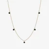Black Magic - 18Ct Gold, 5 Drilled Black Diamond Necklace^The Alkemistry Best