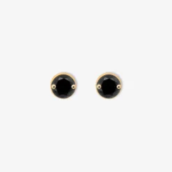 Black Magic - 18Ct Gold, 0.08Ct Black Diamond Studs (Pair)^The Alkemistry Best Sale