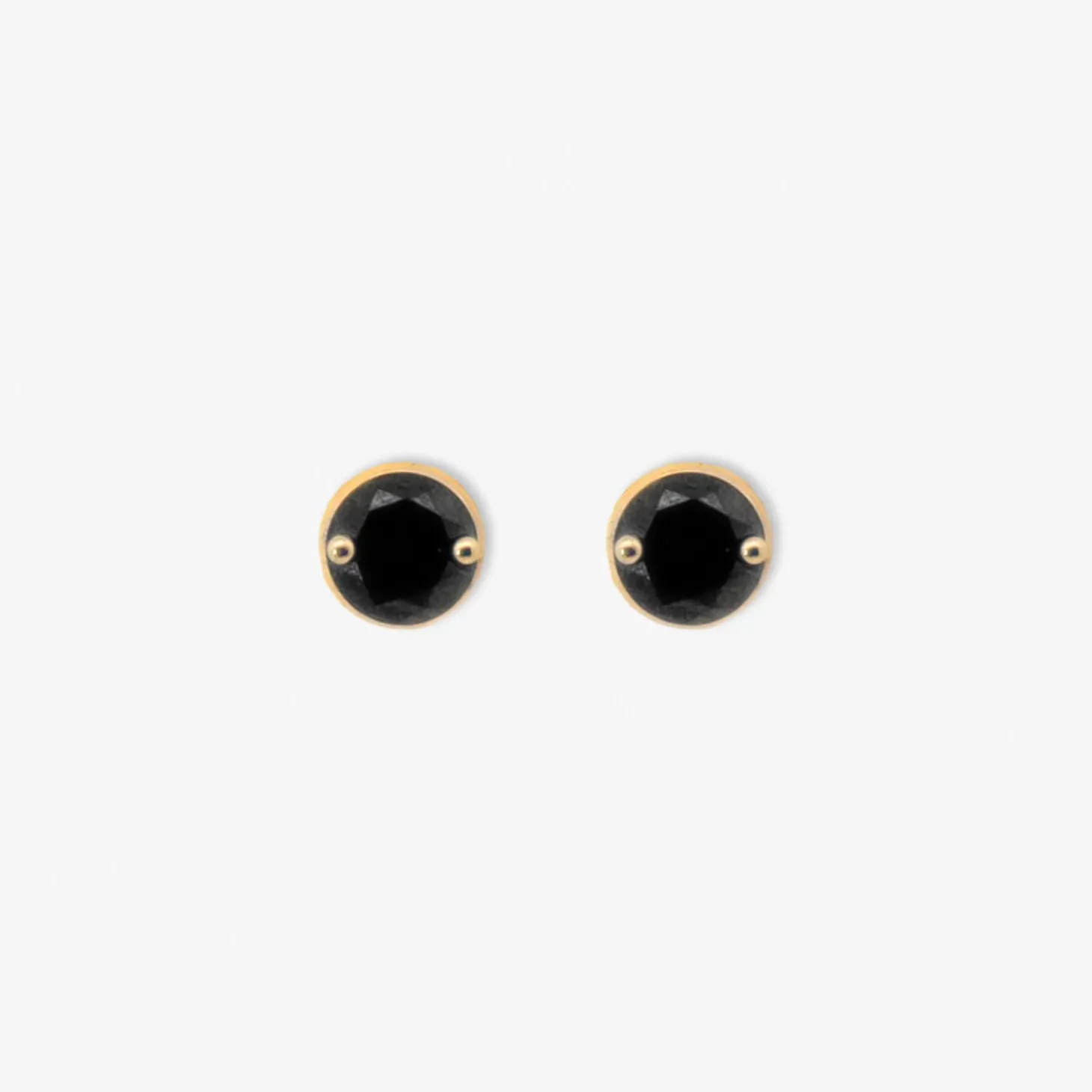 Black Magic - 18Ct Gold, 0.08Ct Black Diamond Studs (Pair)^The Alkemistry Best Sale