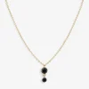 Black Magic- 18Ct Gold, Double Black Diamond Necklace^The Alkemistry Online