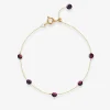 Boba - 18Ct Gold, Garnet Bead And Chain Bracelet^The Alkemistry Best Sale