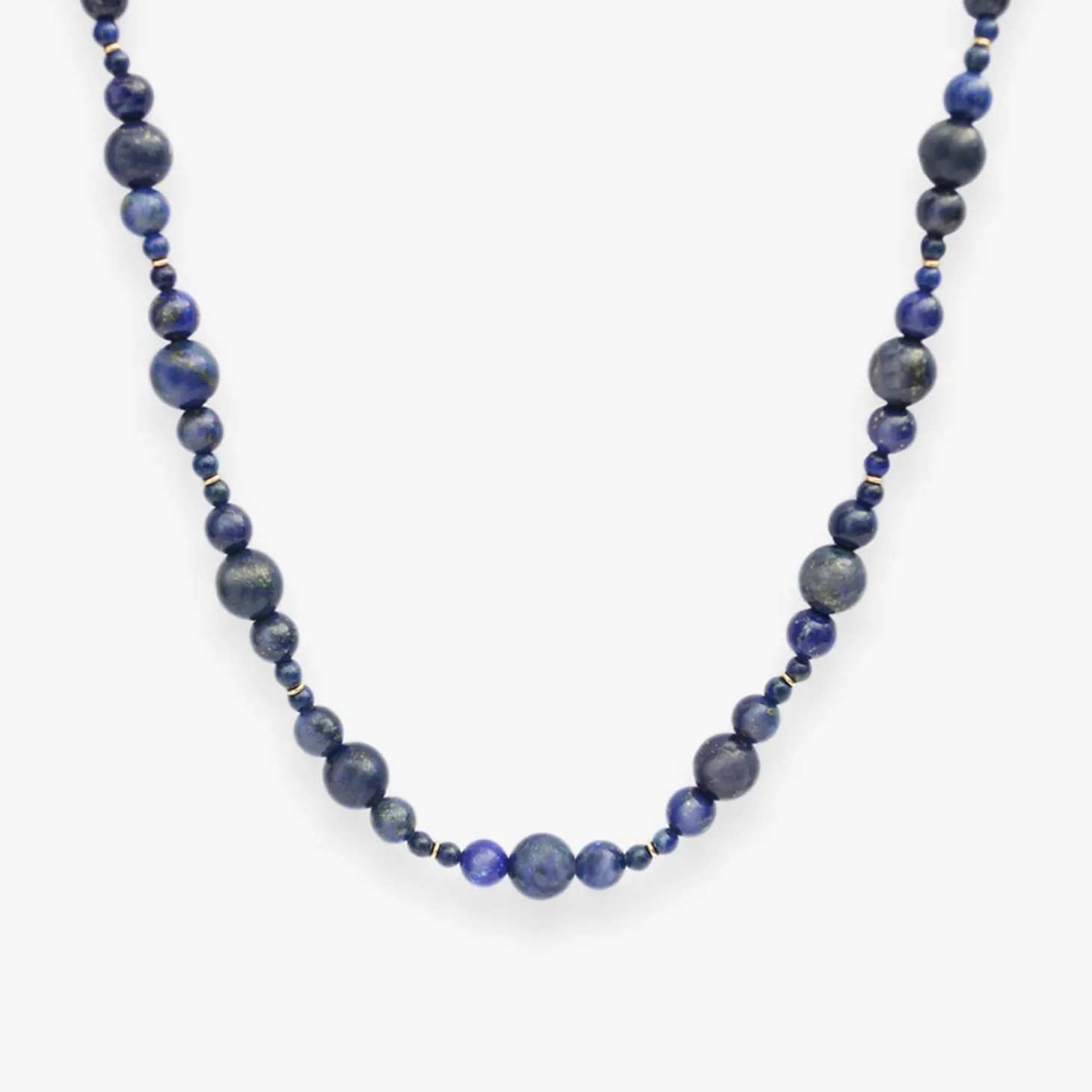 Boba - 18Ct Gold, Lapis Bead Bubble Necklace^The Alkemistry Cheap
