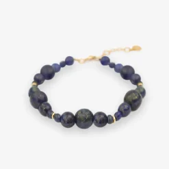 Boba - 18Ct Gold, Lapis Bead Bubble Bracelet^The Alkemistry Best Sale