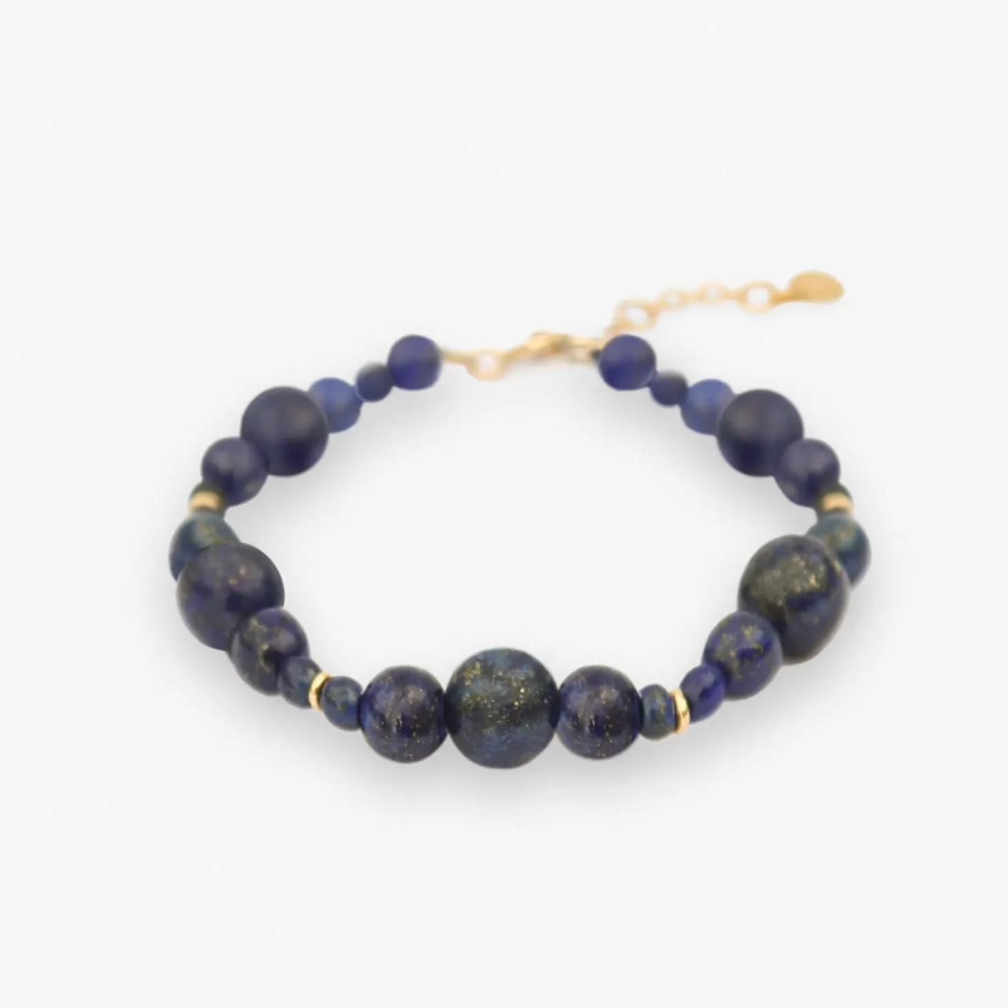 Boba - 18Ct Gold, Lapis Bead Bubble Bracelet^The Alkemistry Best Sale