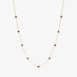 Boba - 18Ct Gold, Tiger Eye Bead And Chain Necklace^The Alkemistry Cheap