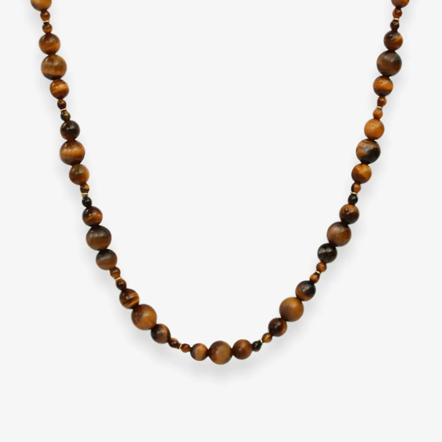 Boba - 18Ct Gold, Tiger Eye Bead Bubble Necklace^The Alkemistry Cheap