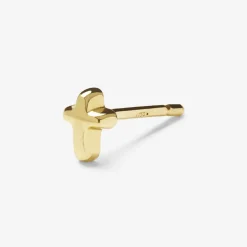 Chubby - 18Ct Gold, Cross Earring (Single)^The Alkemistry Outlet