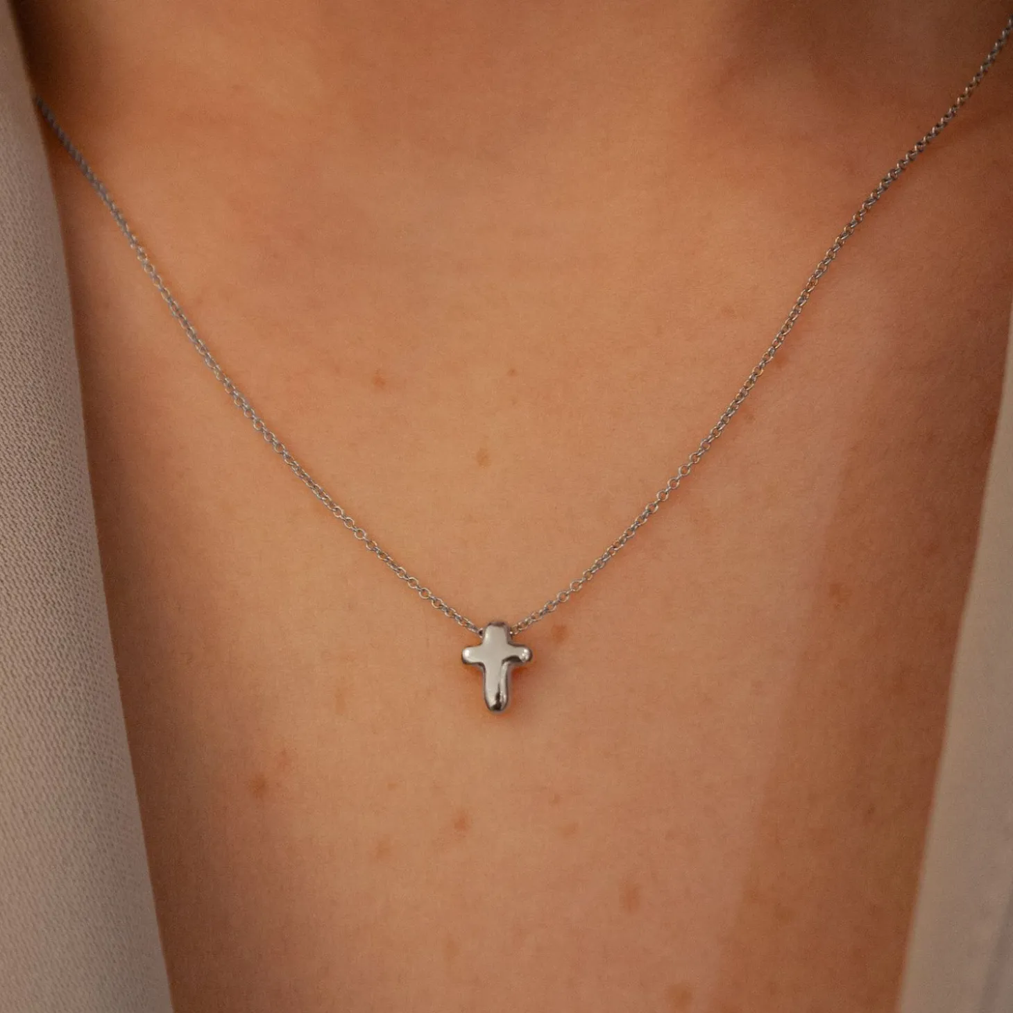Chubby - 18Ct Gold, Cross Necklace^The Alkemistry Online