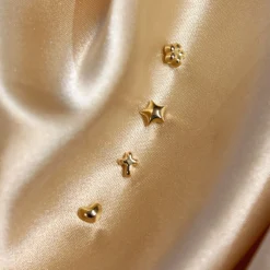 Chubby - 18Ct Gold, Heart Earring (Single)^The Alkemistry Clearance