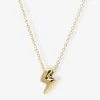 Chubby - 18Ct Gold, Lightening Bolt Necklace^The Alkemistry Shop