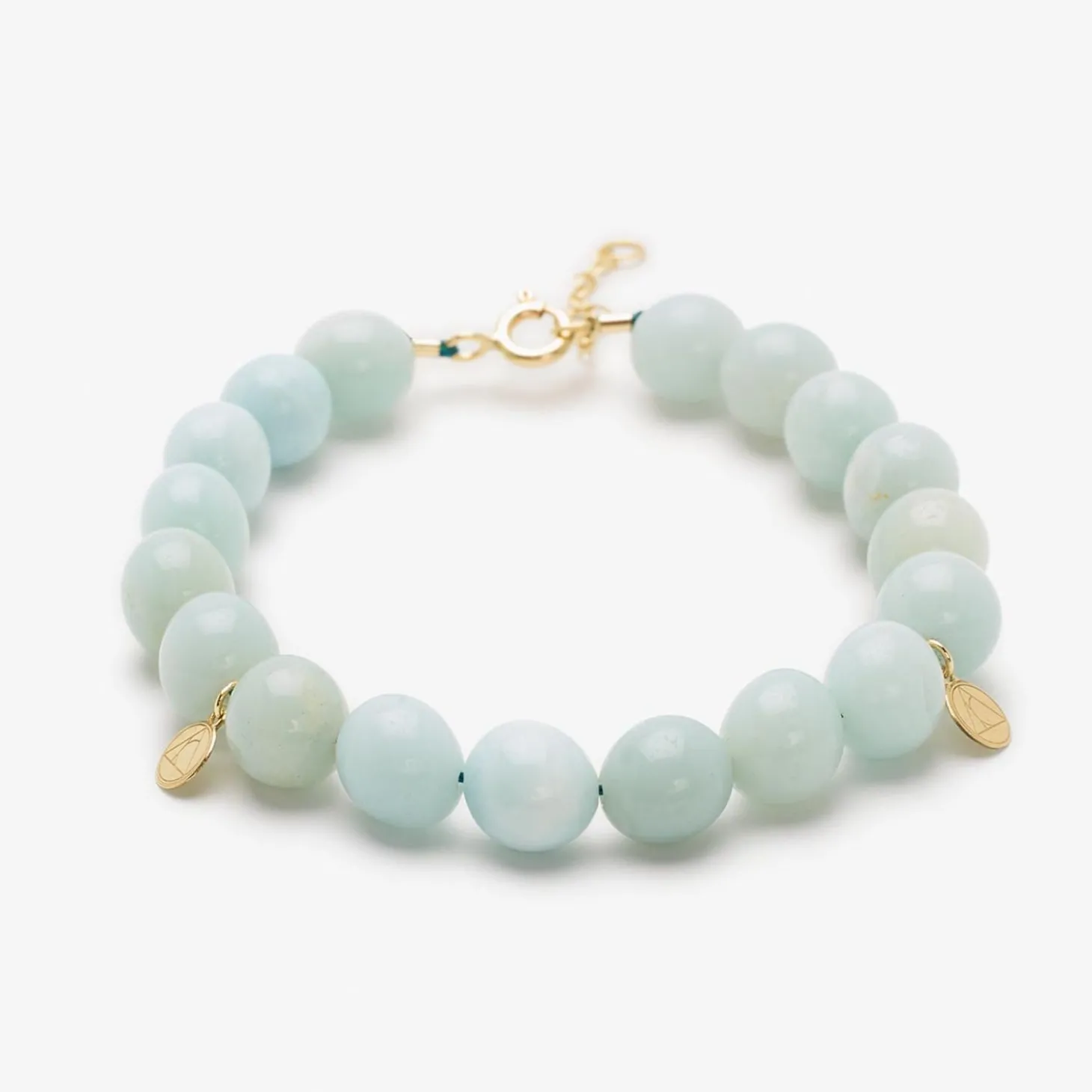Cinta - 18Ct Gold, Amazonite Bead Bracelet^The Alkemistry Clearance