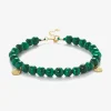 Cinta - 18Ct Gold, Malachite Bead Bracelet^The Alkemistry Cheap