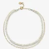 Cinta - 18Ct Gold, Mother Of Pearl Bead And Gold Chain Anklet^The Alkemistry Shop